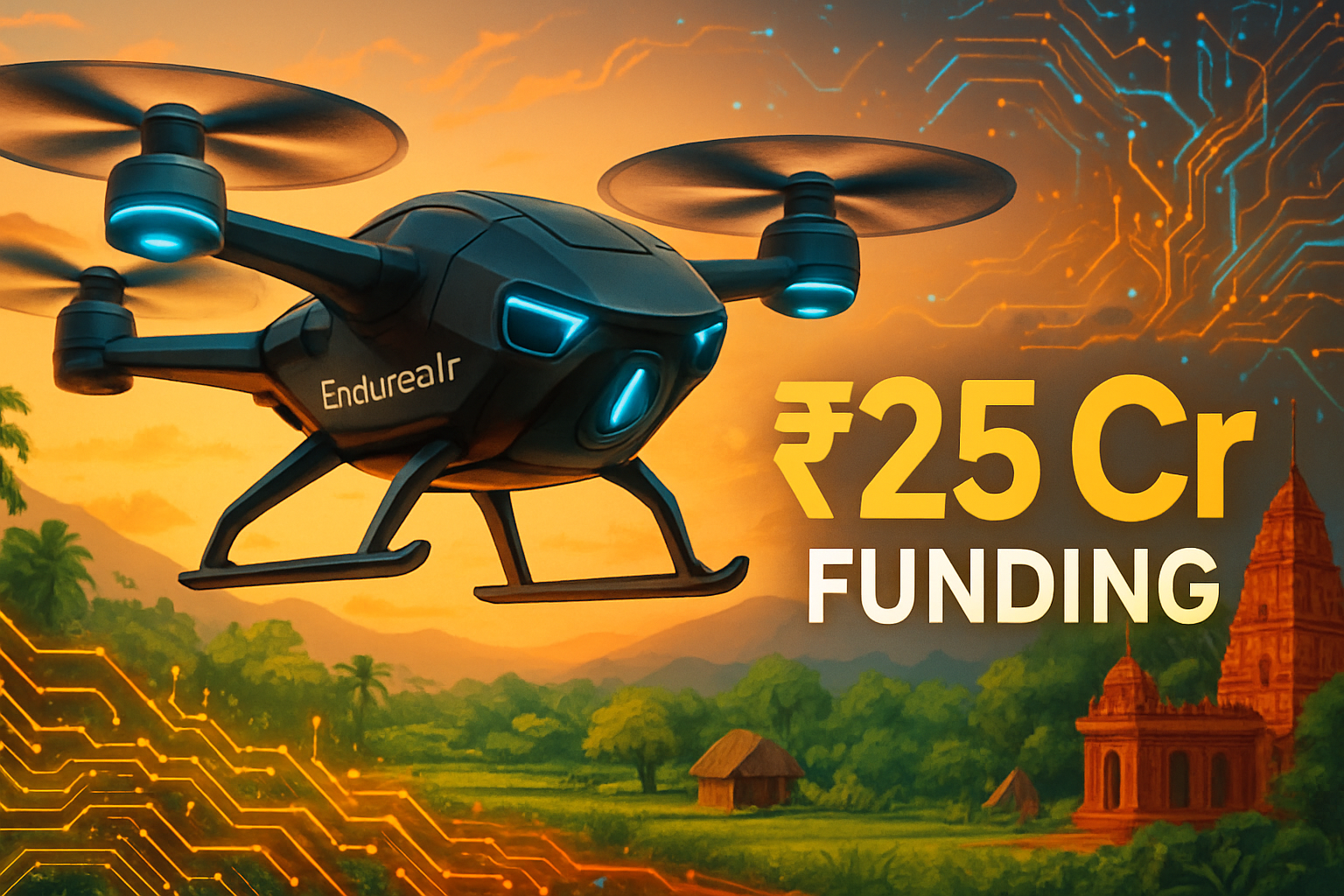 EndureAir Soars High with ₹25 Cr Funding Boost to Pioneer Drone Innovations in India